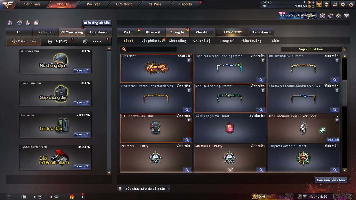 shop acc cf uy tin gia re